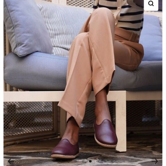 Charix bordeaux leather slip on size 37 excellent condition - Picture 4 of 7